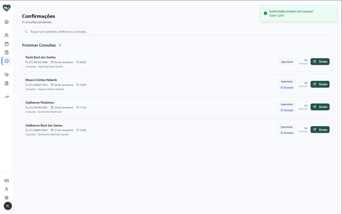 Confirmacoes via WhatsApp Human Doctor