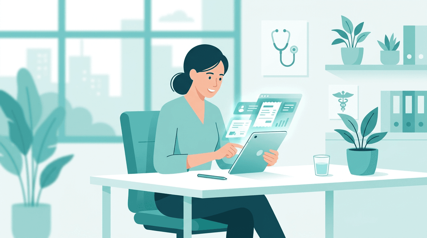 Guia visual sobre recibos eletrônicos e IR 2026 para profissionais de saúde