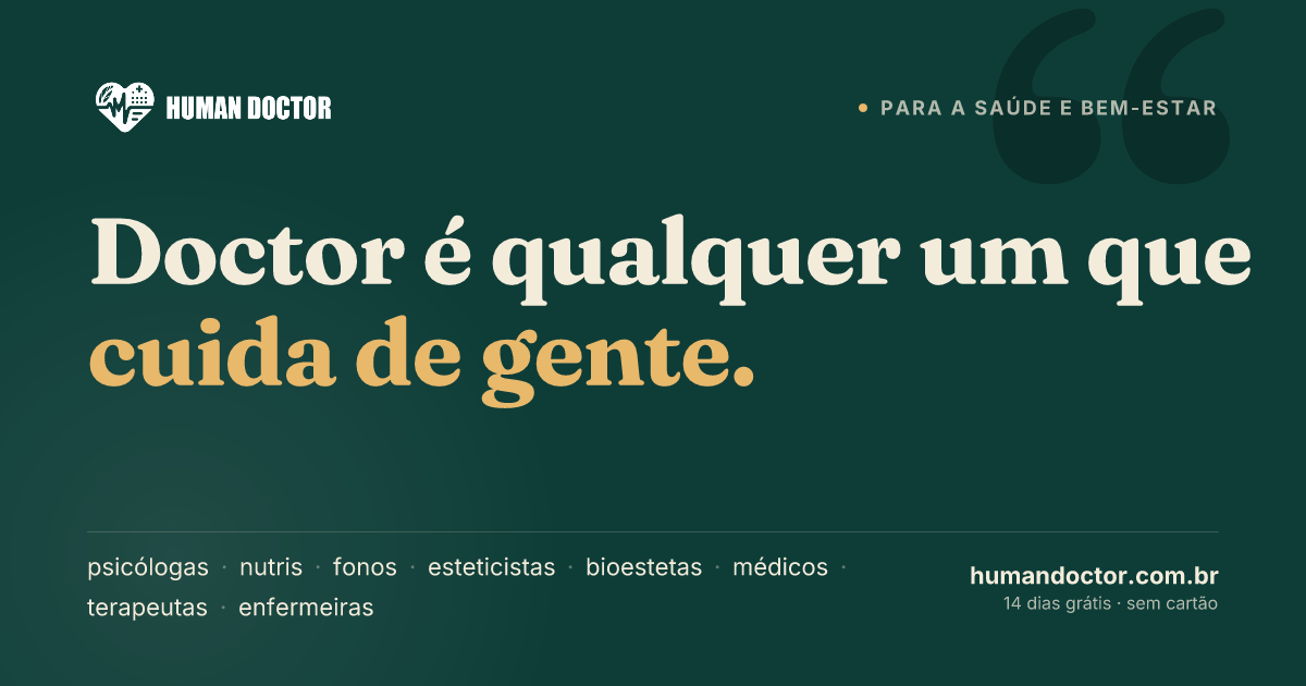 Human Doc Human Doctor — Sistema para profissionais da saúde autônomos